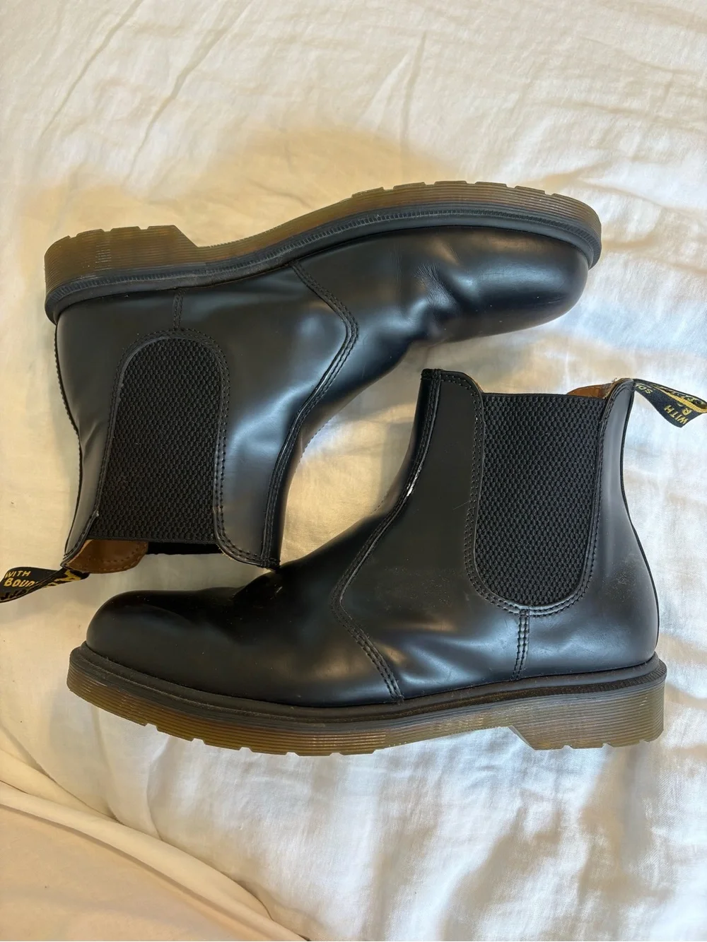 Dr. Martens Black Leather 2976 Boots - men’s 11